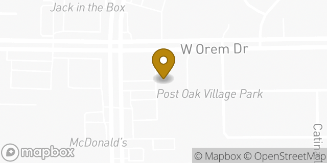 Map showing the location of Subway in Houston, TX 77045