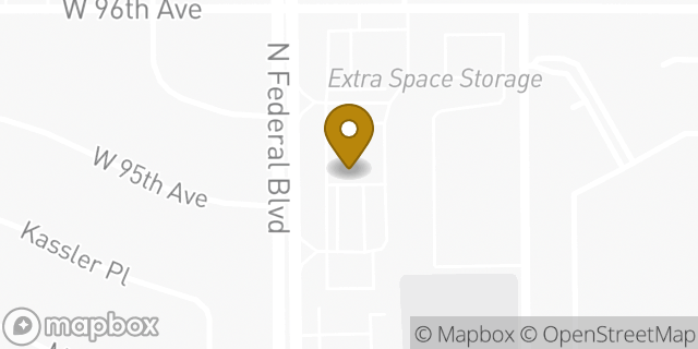 Map showing the location of Sonic Drive In in Federal Heights, CO 80260