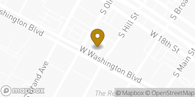 Map showing the location of McDonald's in Los Angeles, CA 90015