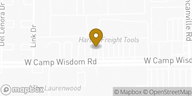 Map showing the location of Whataburger in Duncanville, TX 75116