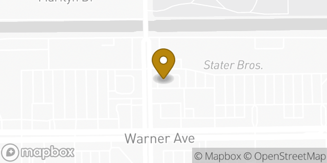 Map showing the location of Starbucks in Huntington Beach, CA 92647