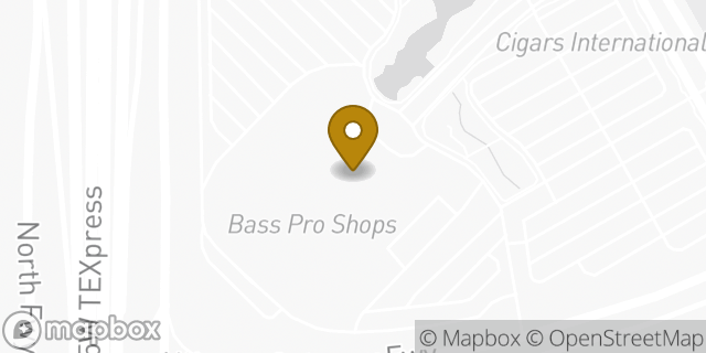 Map showing the location of Sunglass Hut in Fort Worth, TX 76177