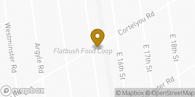 Map showing the location of Dunkin' in Brooklyn, NY 11226