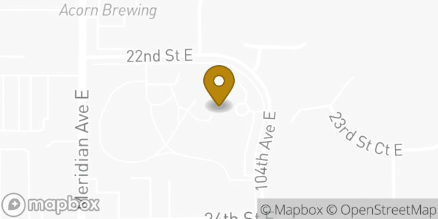 Map showing the location of Amazon Locker - Dore in Edgewood, WA 98372