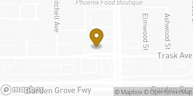 Map showing the location of Subway in Garden Grove, CA 92843