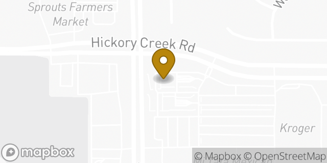 Map showing the location of Chase Bank in Denton, TX 76210
