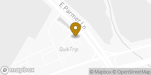 Map showing the location of QuikTrip in Manor, TX 78653
