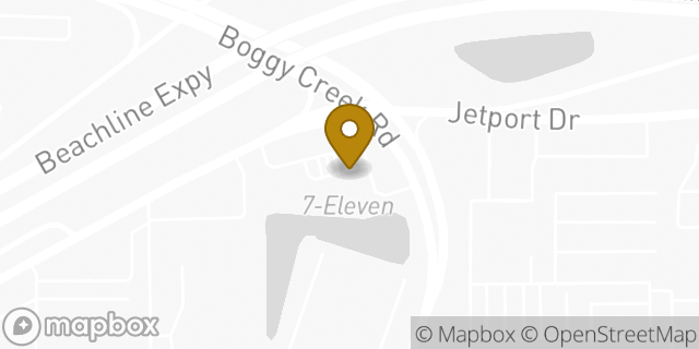 Map showing the location of ATM 7ELEVEN-FCTI in Orlando, FL