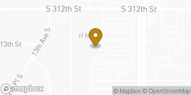 Map showing the location of Amazon Locker - permafrosties in Federal Way, WA 98003