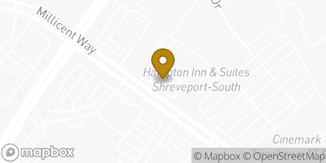 Map showing the location of Regions Bank in Shreveport, LA 71115