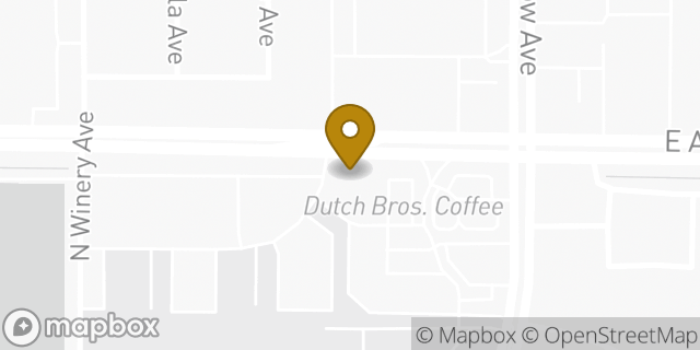 Map showing the location of Fresno, CA (Ashlan) in Fresno, CA 93726