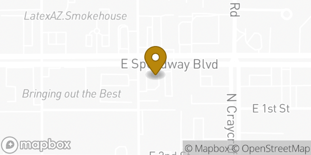 Map showing the location of Whataburger in Tucson, AZ 85712