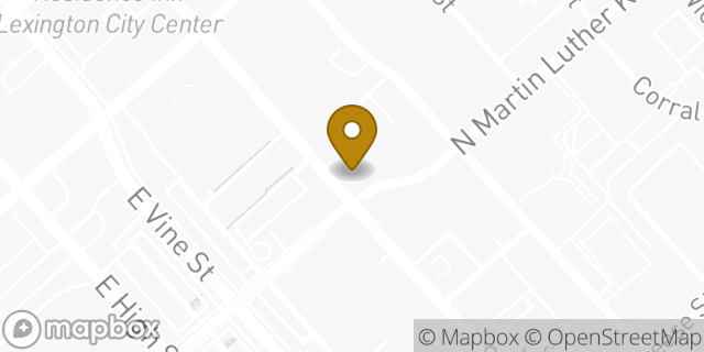 Map showing the location of Subway in Lexington, KY 40507