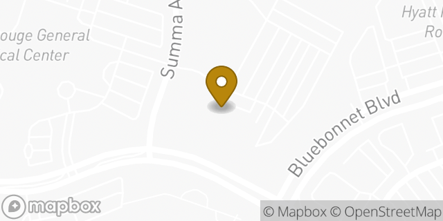 Map showing the location of Amazon Locker - BR General in Baton Rouge, LA 70809