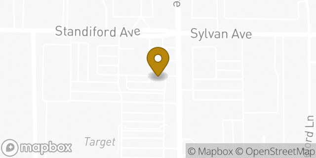 Map showing the location of Starbucks in Modesto, CA 95350