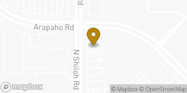 Map showing the location of Shiloh in Garland, TX 75044