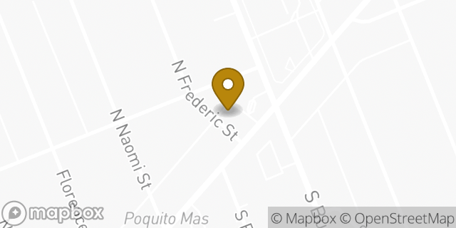 Map showing the location of Budget Car Rental in Burbank, CA 91505