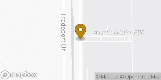 Map showing the location of Orlando - Atlantic Aviation MCO Orlando (Private Flights Only) in Orlando, FL 32827