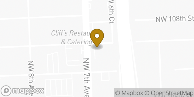 Map showing the location of Subway in Miami, FL 33150