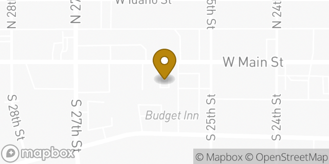 Map showing the location of Budget Car Rental in Boise, ID 83702