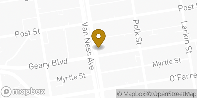 Map showing the location of Starbucks in San Francisco, CA 94109
