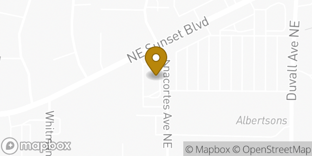 Map showing the location of McDonald's in Renton, WA 98059