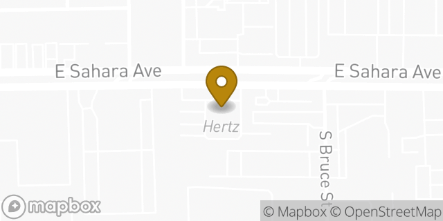 Map showing the location of Hertz in Las Vegas, NV 89104