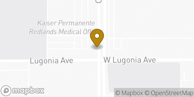 Map showing the location of Kaiser Permanente in Redlands, CA 92374