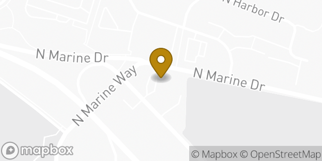 Map showing the location of Amazon Locker - Miriam in Portland, OR 97217