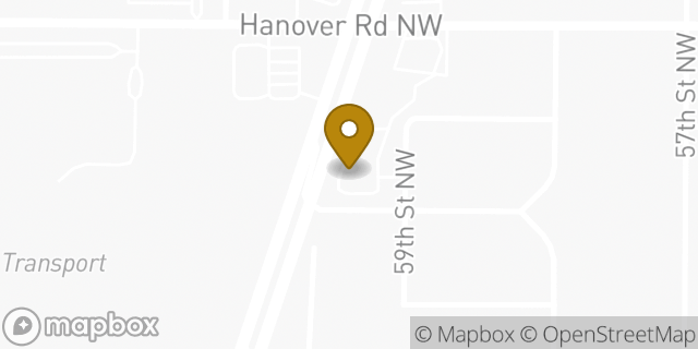 Map showing the location of Starbucks in Albuquerque, NM 87121