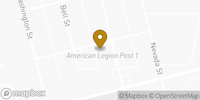 Map showing the location of American Legion Post 1 in Reno, NV 89503