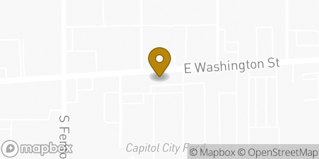 Map showing the location of Capitol City Ford Inc in Indianapolis, IN 46219
