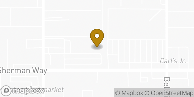 Map showing the location of Amazon Locker - Nofre in North Hollywood, CA 91605