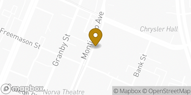 Map showing the location of Buffalo Wild Wings in Norfolk, VA 23510