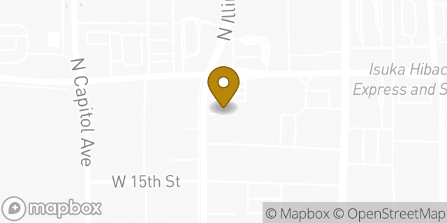Map showing the location of Amazon Locker - Redesign in Indianapolis, IN 46202