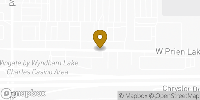 Map showing the location of Olive Garden Italian Restaurant in Lake Charles, LA 70601