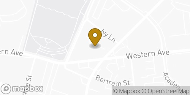 Map showing the location of Starbucks in Boston, MA 02134