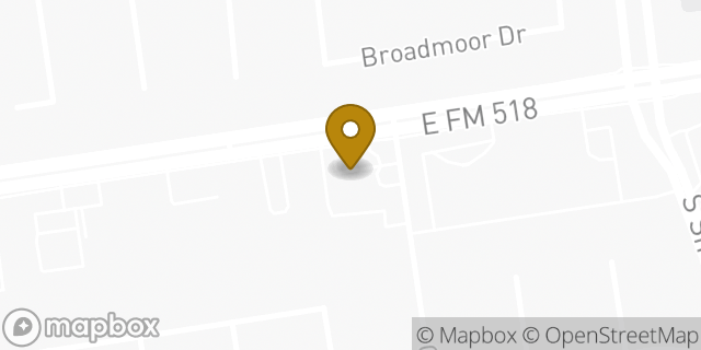 Map showing the location of Amazon Locker - Forester in League City, TX 77573