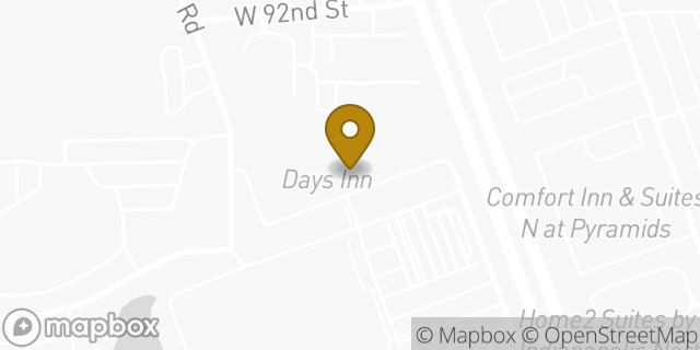 Map showing the location of Days Inn and Suites by Wyndham Northwest Indianapolis in Indianapolis, IN 46268