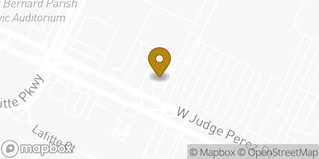 Map showing the location of McDonald's in Chalmette, LA 70043