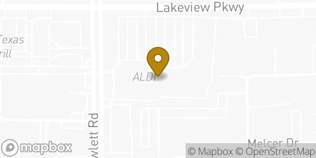 Map showing the location of ATM CVS in Rowlett, TX