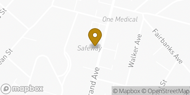 Map showing the location of Safeway in Oakland, CA 94610