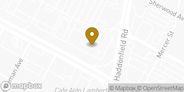 Map showing the location of Panera Bread in Cherry Hill, NJ 08002