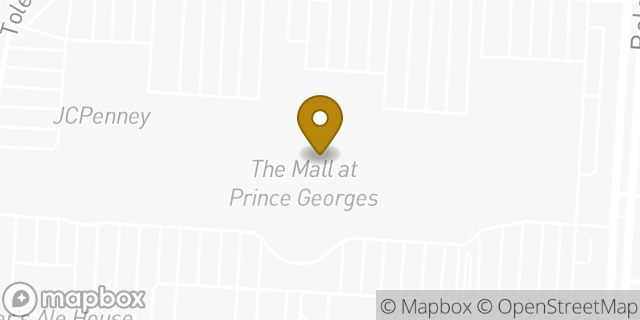 Map showing the location of Foot Locker in Hyattsville, MD 20782