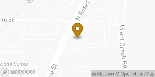 Map showing the location of McDonald's in Missoula, MT 59808