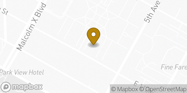Map showing the location of Amazon Locker - Bail in New York, NY 10026