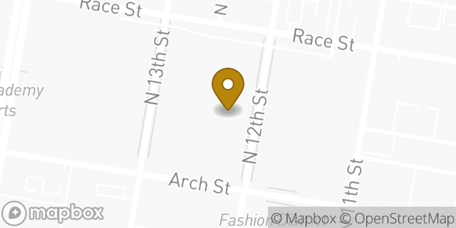 Map showing the location of The UPS Store in Philadelphia, PA 19107