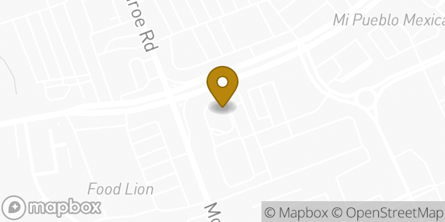 Map showing the location of McDonald's in Charlotte, NC 28270