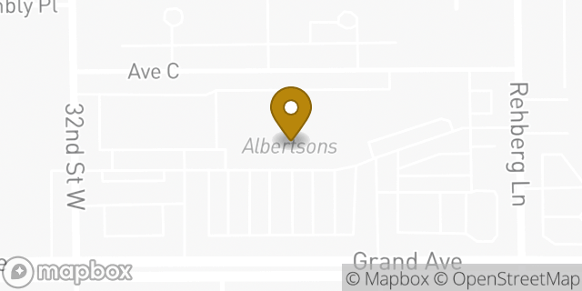 Map showing the location of Starbucks in Billings, MT 59102