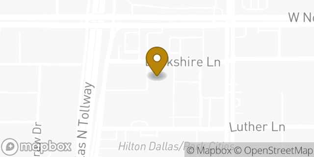Map showing the location of WeWork in Dallas, TX 75225